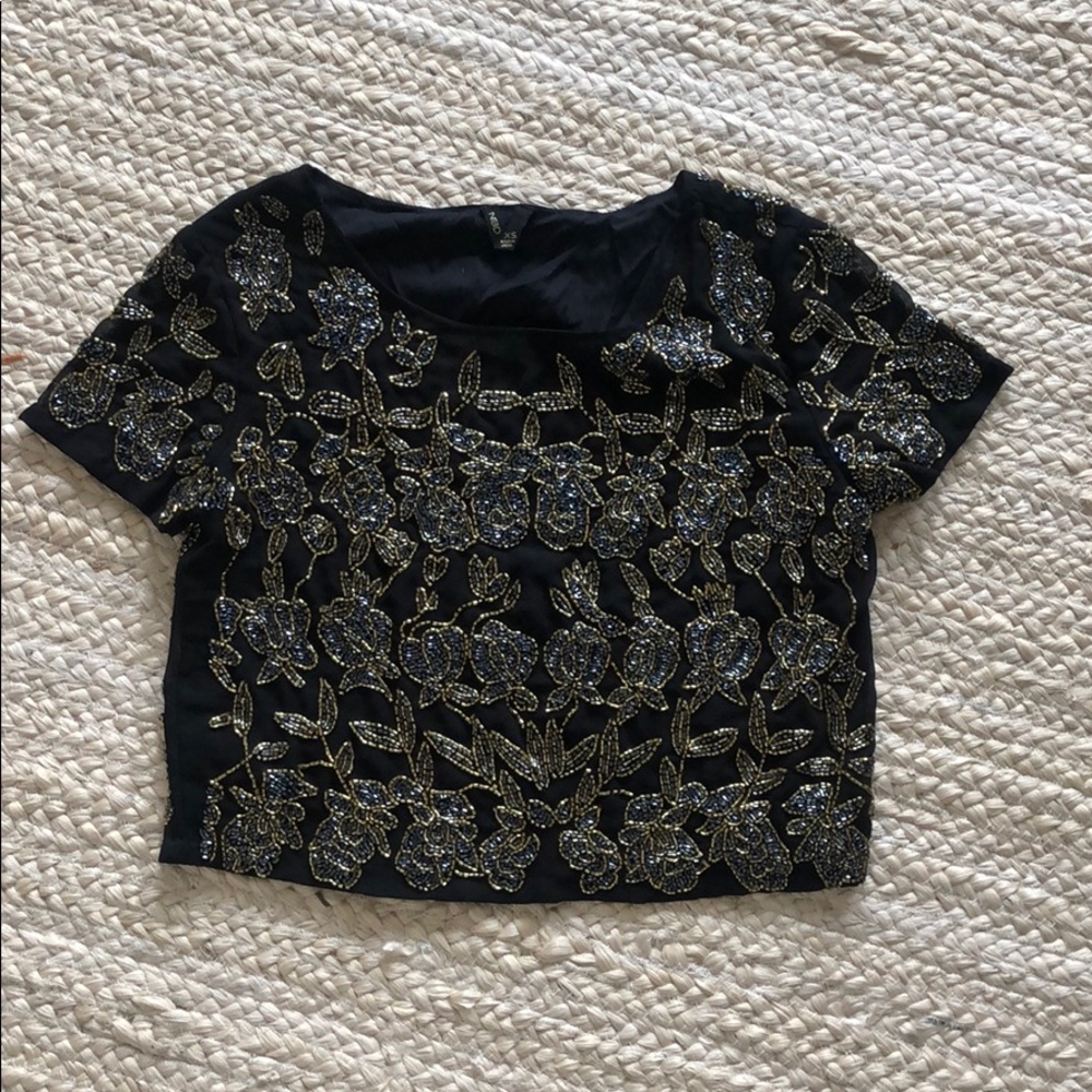 Black sequin top, perfect condition